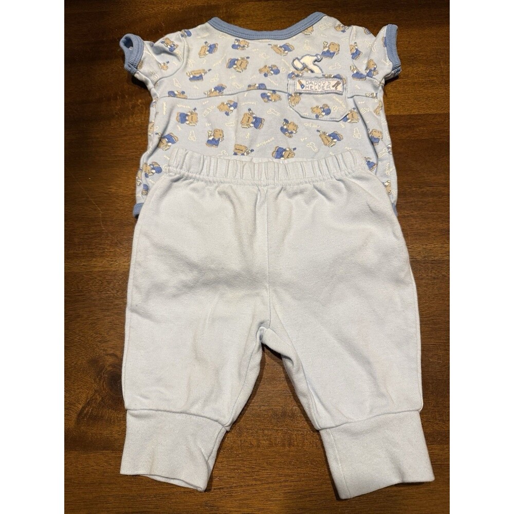 Vintage 90s Little Wonders Bodysuits and Pants Set with Booties Size 0-3 Months
